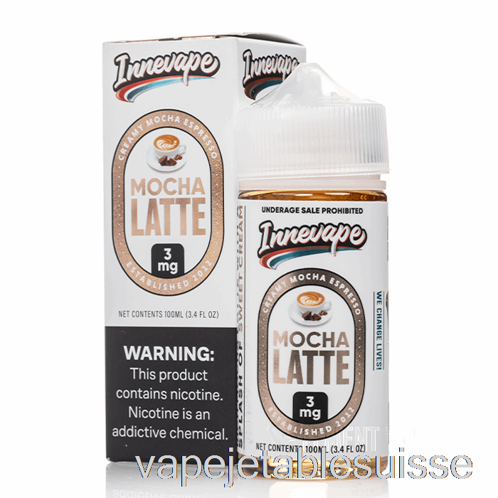 Vape Suisse Moka Latte - Innevape - 100ml 0mg